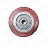 4 inch caster wheel with bearings (red)