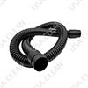 Vacuum hose with short cuffs