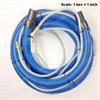 20ft 100psi vac/sol hose assembly w/1/4 female & 1/4 male