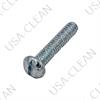Screw 10-24 x 1 round head slotted zinc plated