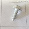 Screw 10 x 1/2 hex washer head slotted sheet metal