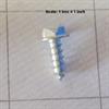 Screw 8-18 x 1/2 hex washer head slotted zinc plated