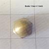 Nut 1/2-13 acorn brass