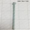 Screw 1/4-20 x 3 round head slotted zinc plated