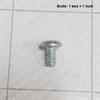 Screw 6-32 x 1/4 pan head slotted zinc plated