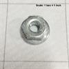 Nut 10-24 flange lock serrated zinc plated
