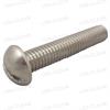 Screw 3/8-16 x 2 round head slotted stainless steel