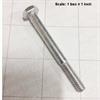 Bolt 1/4-20 x 2 1/2 hex head stainless steel