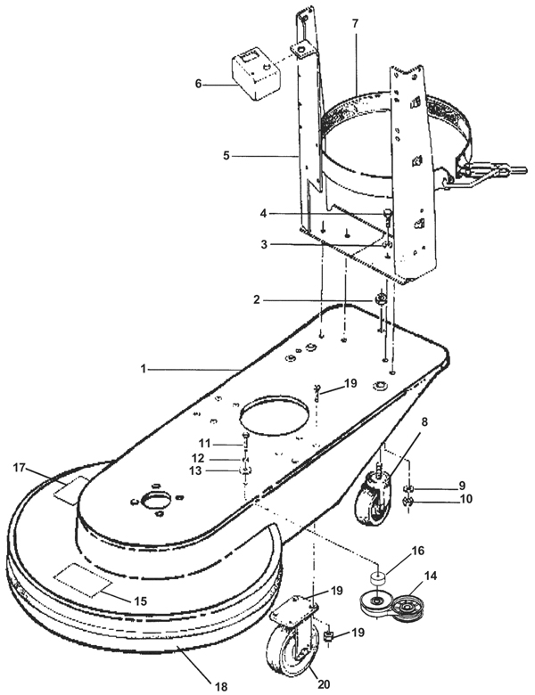 Parts List Complete for NILFISK PBU 2717B