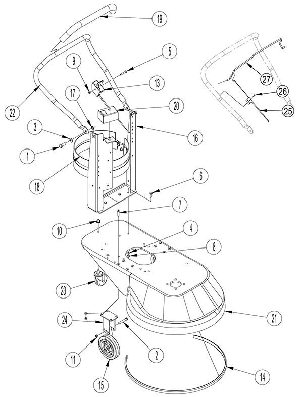 Parts List Complete for NILFISK pbu 21/27 kb