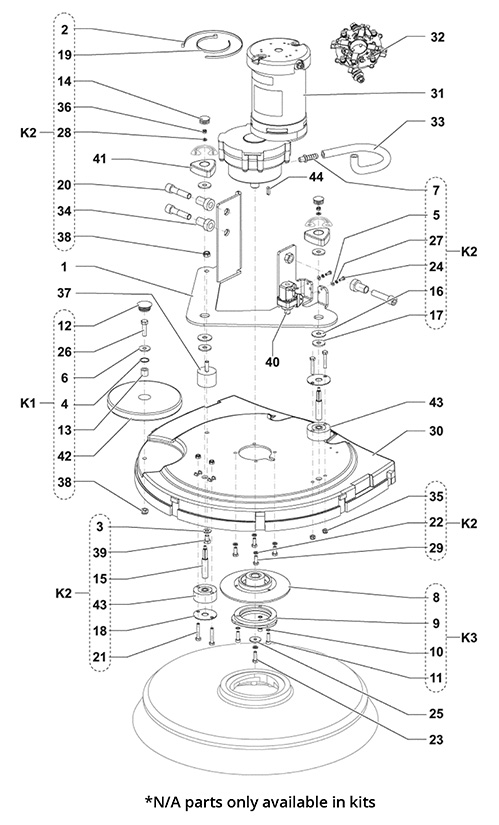 Parts List Complete for NILFISK SC450